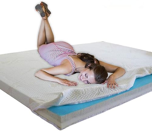 Back Support Systems El cubrecolchón de espuma BeCool alivia los puntos de presión mientras te mantiene fresco (individual XL, espuma Ultra BeCool)