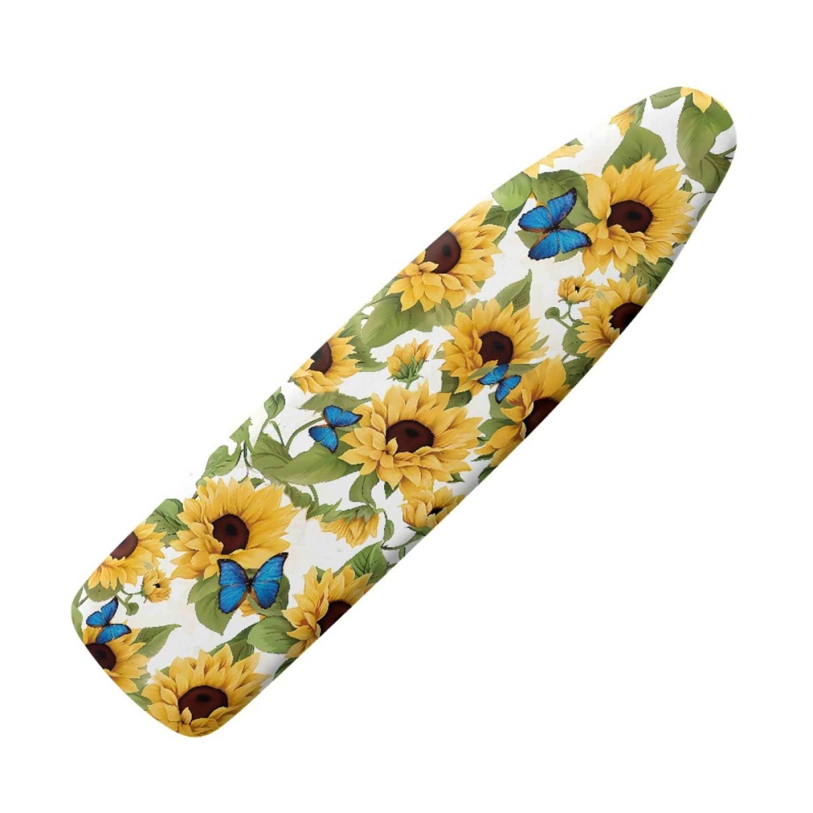 Dwetcxo Yellow Sunflower Ironing Board Covers Iron Board Covers And Pad Thick Resist Scorching And Staining Thick Easy Fit Iron Cover Adjustable Elastic Rope Ironing Boards Cover 125X45cm