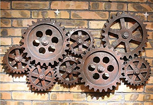 Estante de almacenamiento en la pared MU decoración industrial engranajes