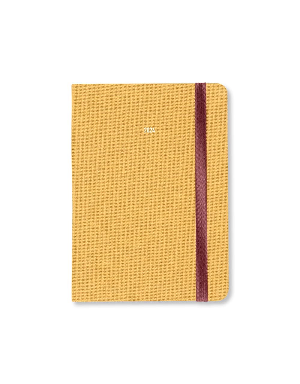Letts Raw A6 week to view 2024 diary - mustard