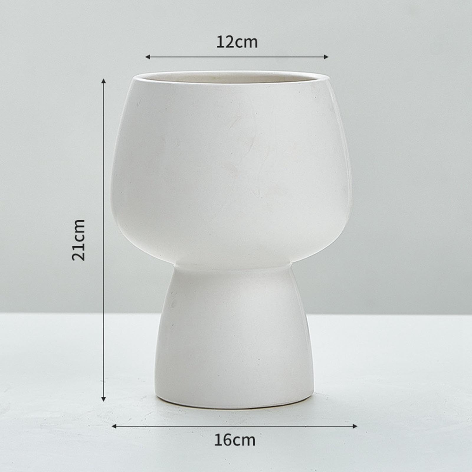 Nowoczesna doniczka na kwiaty, pojemnik na prezent, dekoracja stołu, ceramiczna doniczka na kwiaty, wazon na parapet, do biura, domu, na balkon, gospodarstwo rolne, biała