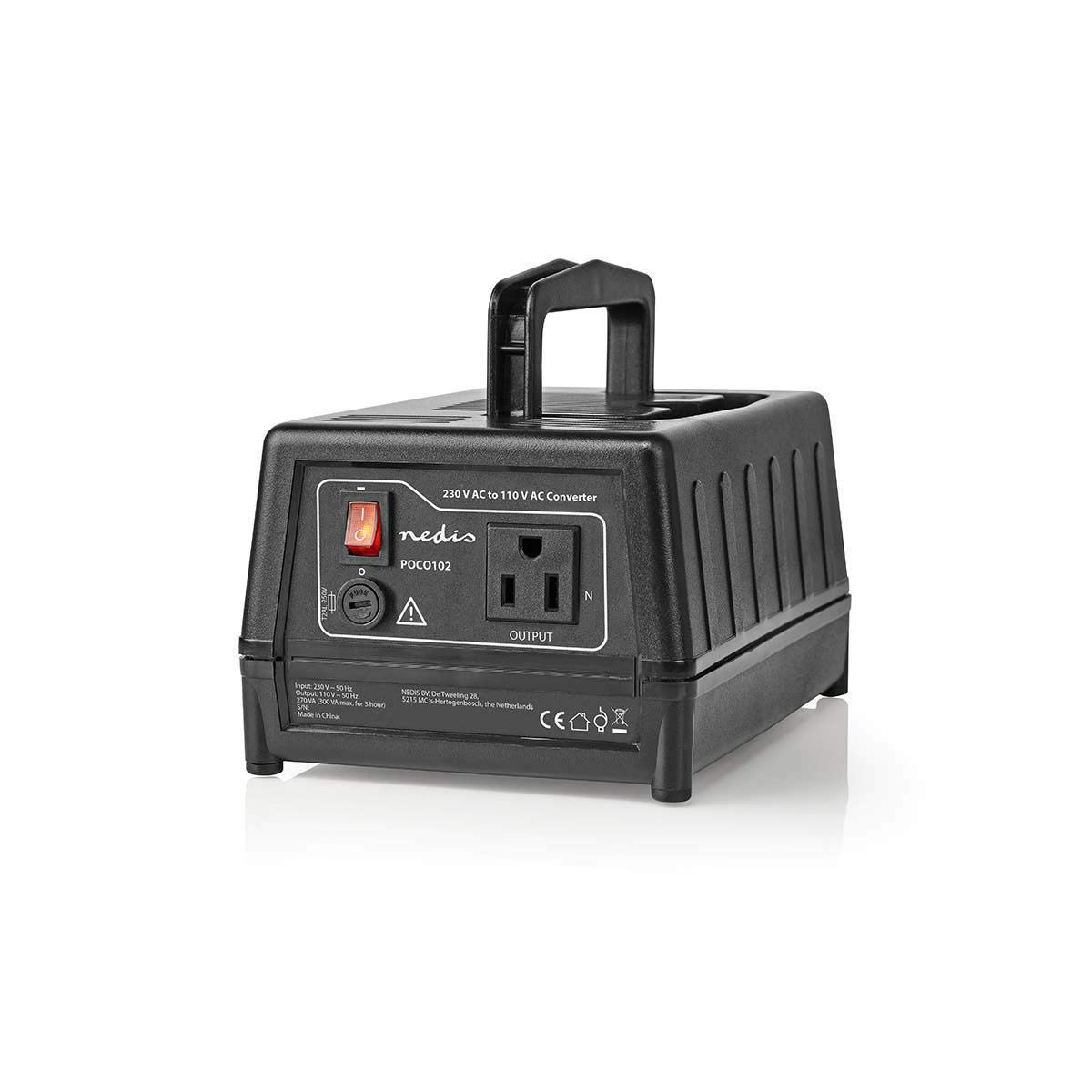 Convertisseur d'alimentation - Alimentation Secteur - 230 V AC 50 Hz - 300 W - Prise de Terre - Noir