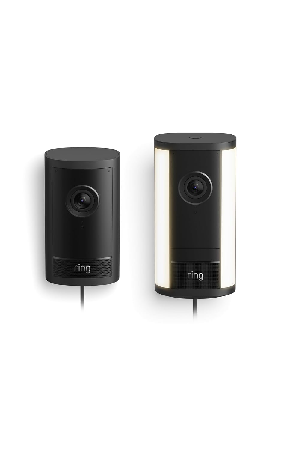 Ring Outdoor Cam Pro, Plug-In (Newest Model), Black with Spotlight Cam Pro, Plug-In (Newest Model), Black