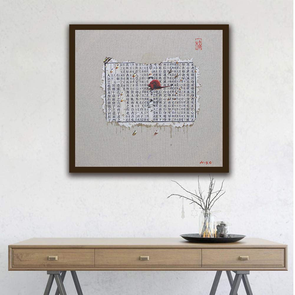 Hensdb Innovative Works Sofa Background Wall Bedroom Restaurant Mural New Chinese Decorative Painting