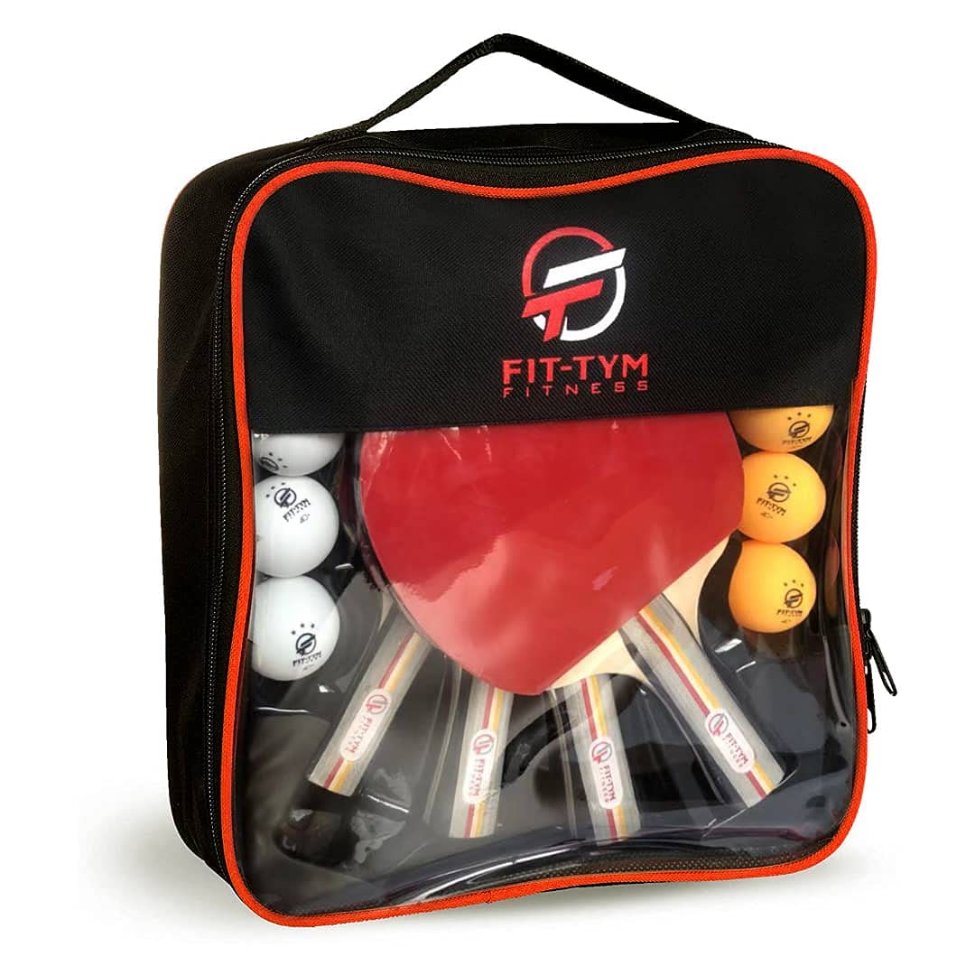 Buy FITTYM Fitness Table Tennis Set Premium Table Tennis Bats and Balls Ping Pong Set with