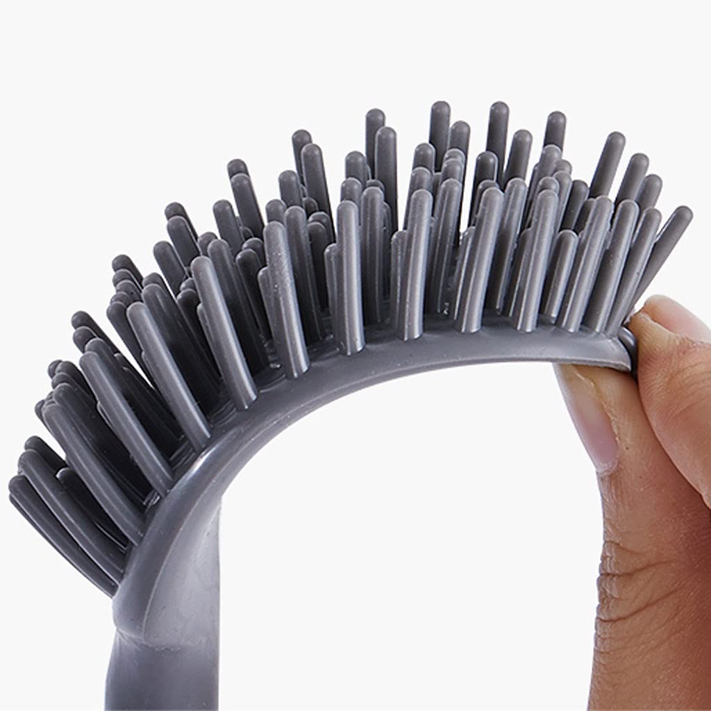 Brosse de toilette Brosse de toilette magnétique murale Brosse de toilette en silicone Design créatif Brosse de toilette Ménage Salle de bain Brosse de toilette Kit de nettoyage Brosse de nettoyage de