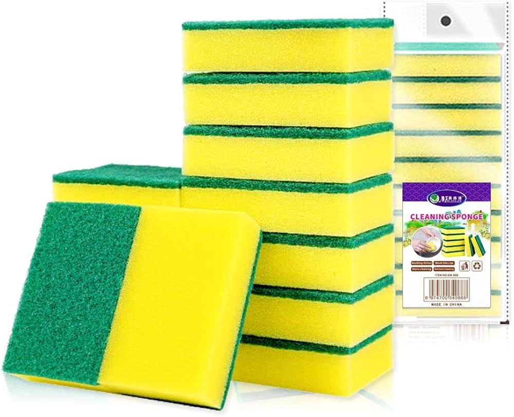 10 Pack Heavy Duty Scrub Sponge (Pack of 10)