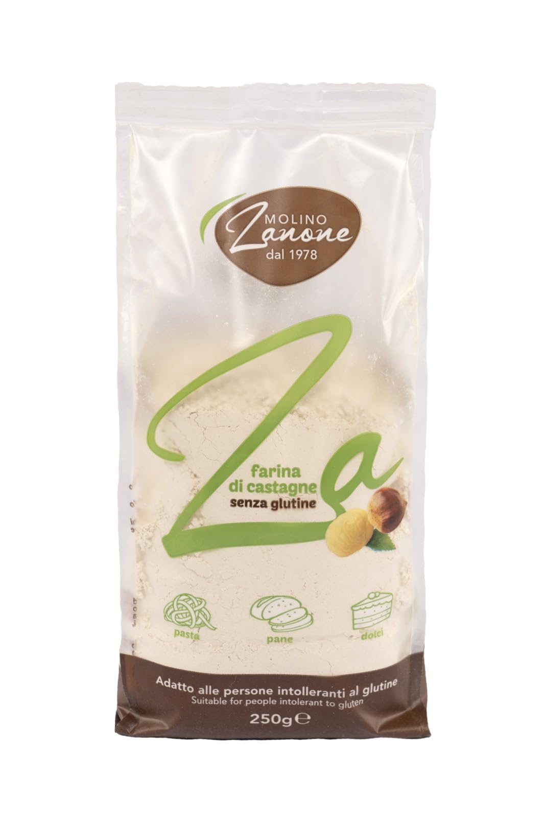 Molino Zanone Cooking Box Farine + Castagne Secche e Zanut Morbide Cotte al Vapore - Farine di Mais, Ceci, Castagne, Cocco - Idea Regalo per Svariate Preparazioni in Cucina