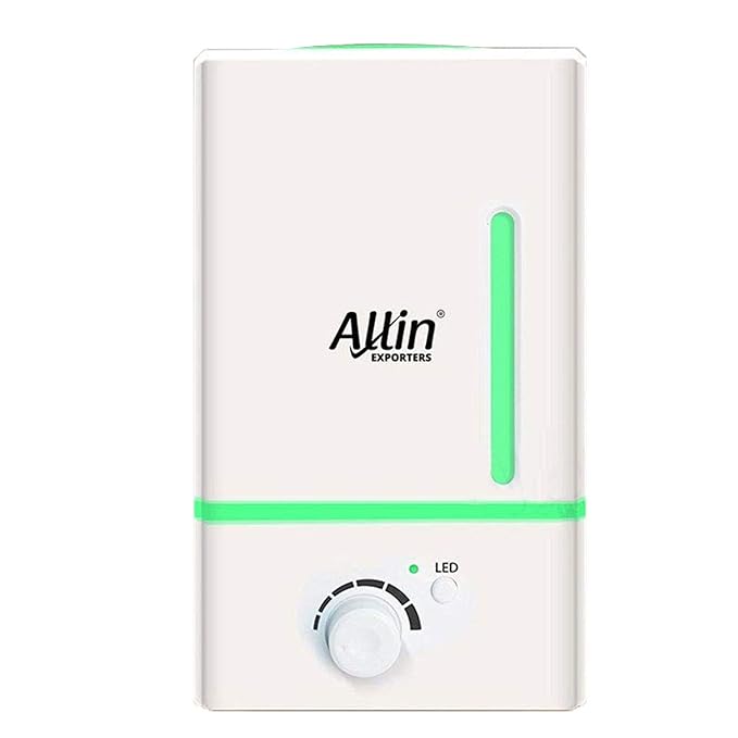 Allin Exporters DT-1618 Aromatherapy Diffuser Essential Oil 4 in 1 to Purify, Ionize, Humidify & Spread Aroma Ultrasonic Humidifier Cool Mist with 3 Color Changing LED Lights (1500ml)