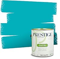 Vista 270 de Prestige Paints. - Base y pintura para exteriores en un solo galón, 1 galón. plano, comparable con Sherwin Williams Topsail.