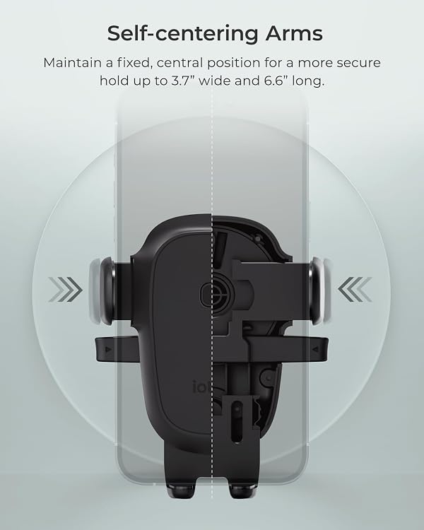 iOttie Easy One Touch Wireless 3 Dash & Windshield Car Mount, 15W Qi Fast Charging Phone Holder, One-Handed Auto Clamp, Adjustable Smartphone Mount for iPhone 17 Pro Max, iPhone 12-17, Samsung, Pixel by iOttie - Used condition - Image 3