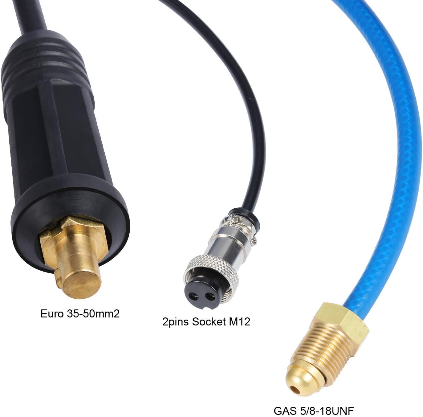 Bеѕt Rеvіеw TIG Welding Torch WP17FV Flexible 13 Feet Air Cooled with 10-25/35-50 Plug Valve 0.04-1/8 Tungsten Electrodes TIG Welder Adapter for High Frequency/Lift TIG Welder