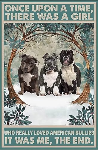 Rompecabezas de 1000 piezas para adultos y niños, rompecabezas con texto en inglés "There was a girl who really Loved American Bullies", desafiante,