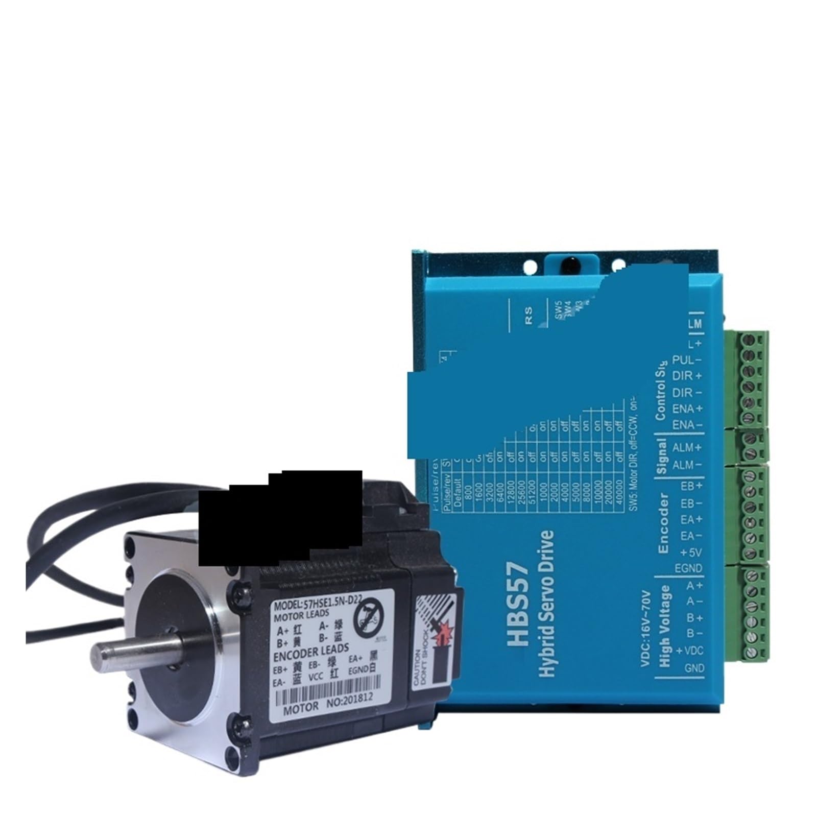 2RD58I8PM Stepper Motor Driver Nema 23 1.2Nm Servo 57HSE1.2N+HBS57 Closed-Loop Step .2NM 57 Hybrid 2-Phase 76MM