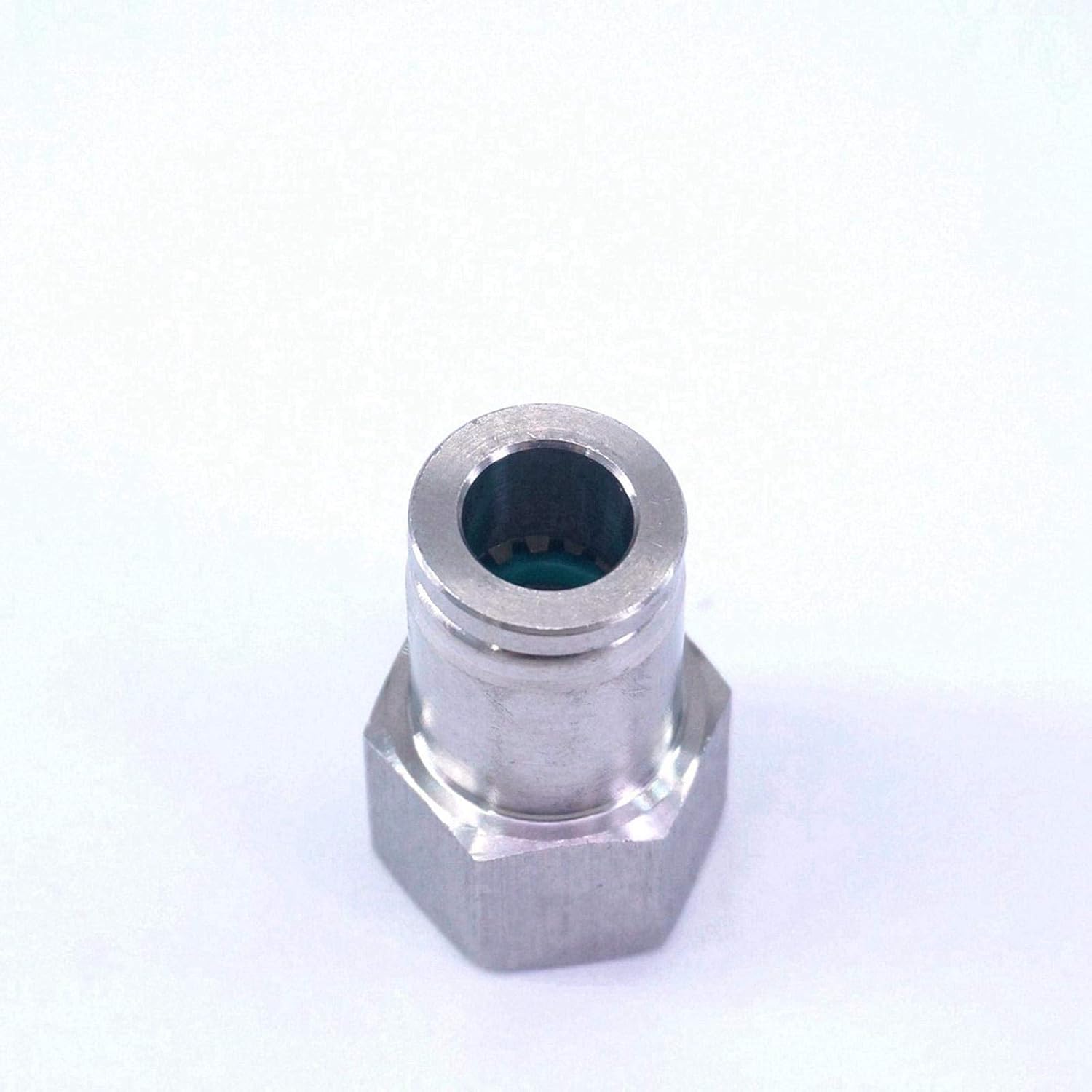 Fit Tube OD 8mm*1/4" Female Pneumatic 304 Stainless Steel Straight Push in Connector Quick Fitting Metal