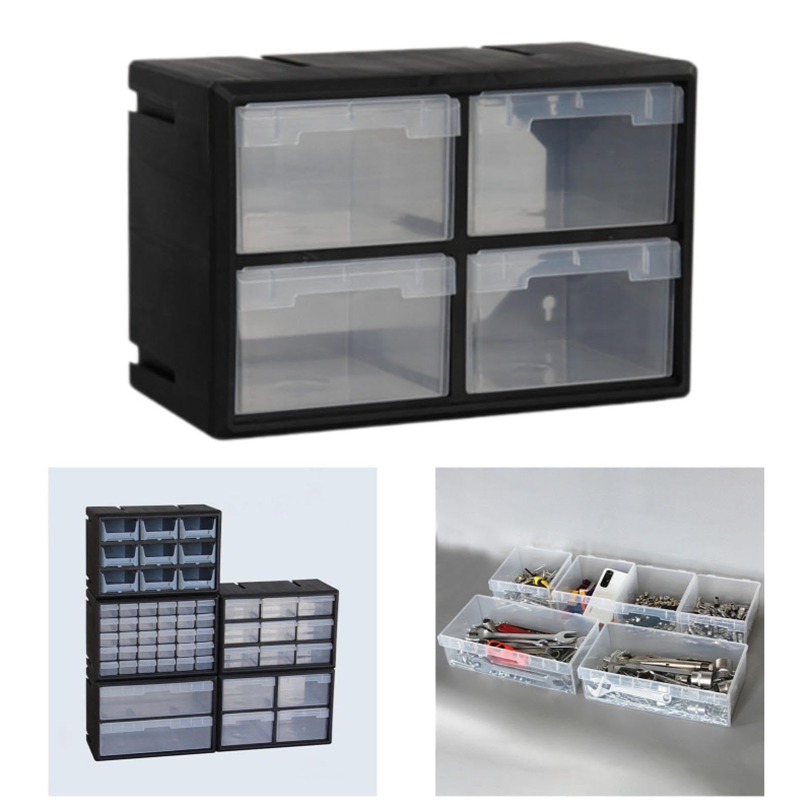 Caja de herramientas Organización de garaje Maquillaje Ferretería Diseñado para todas las herramientas organizadas Seguras Convenientemente accesibles Joyas Tornillos Tuercas Pernos Álbum