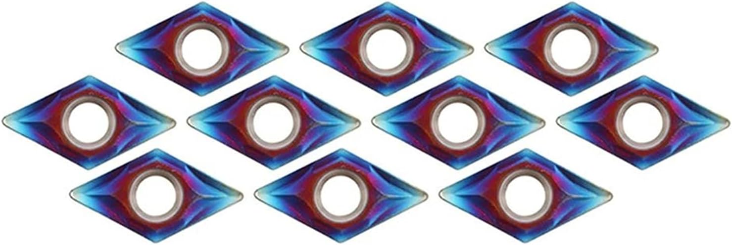 Surface Milling Cutter High Quality 10 Pieces Of HRC45 Blue Nano DCMT070204 YBC251 Carbide Inserts For SDJCR/SDNCN/SDQCR Turning Tool Holders