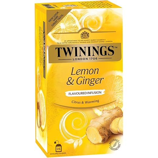 Twinings Lemon and Ginger Tea 25 Tea Bags