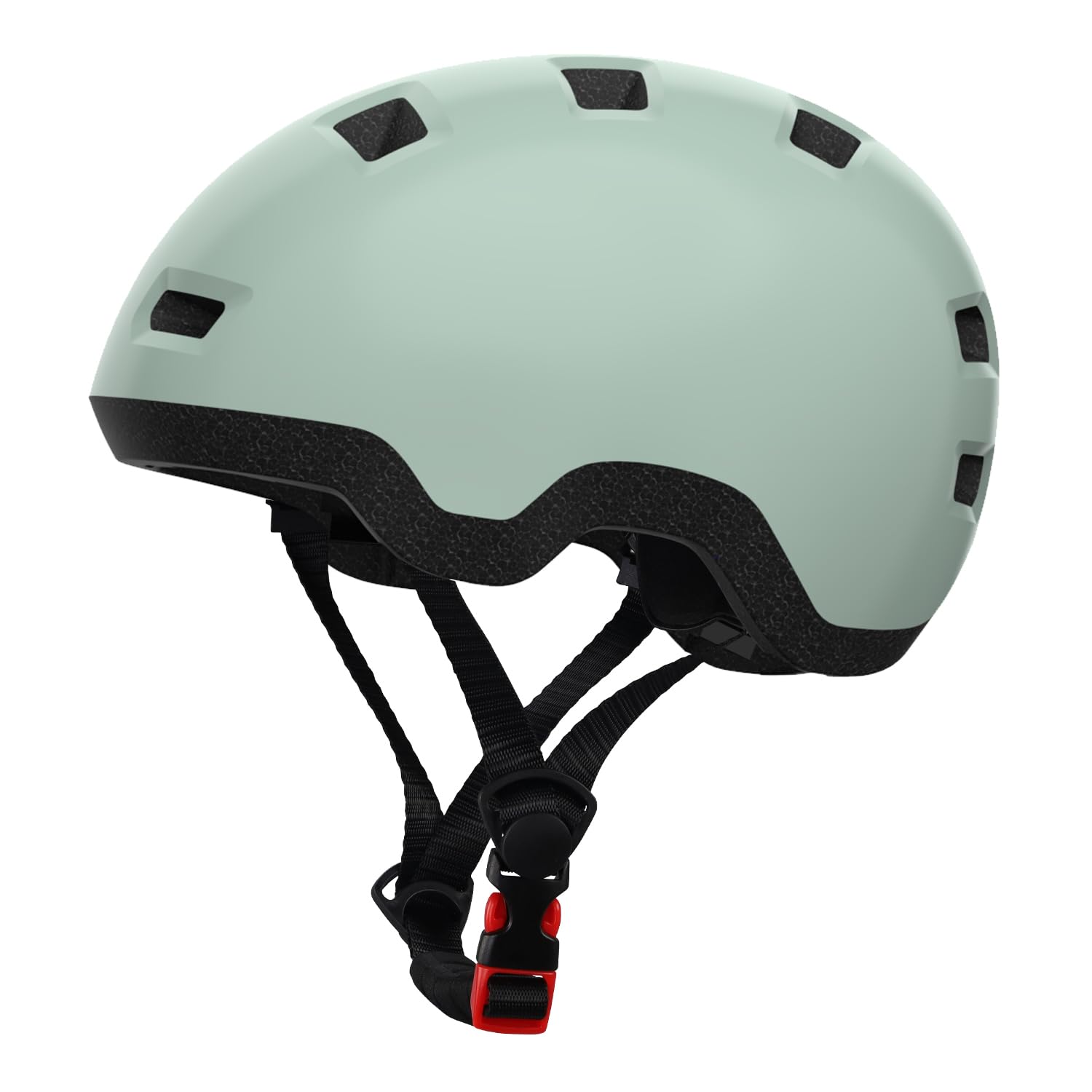 Toddler Helmet, Baby Infant Bike Helmet 1-3 Years - Adjustable Dial Fit - with 12 Vents & Dual Liner (0.16"+0.28") (Sage green XS 45-51cm) — image 1