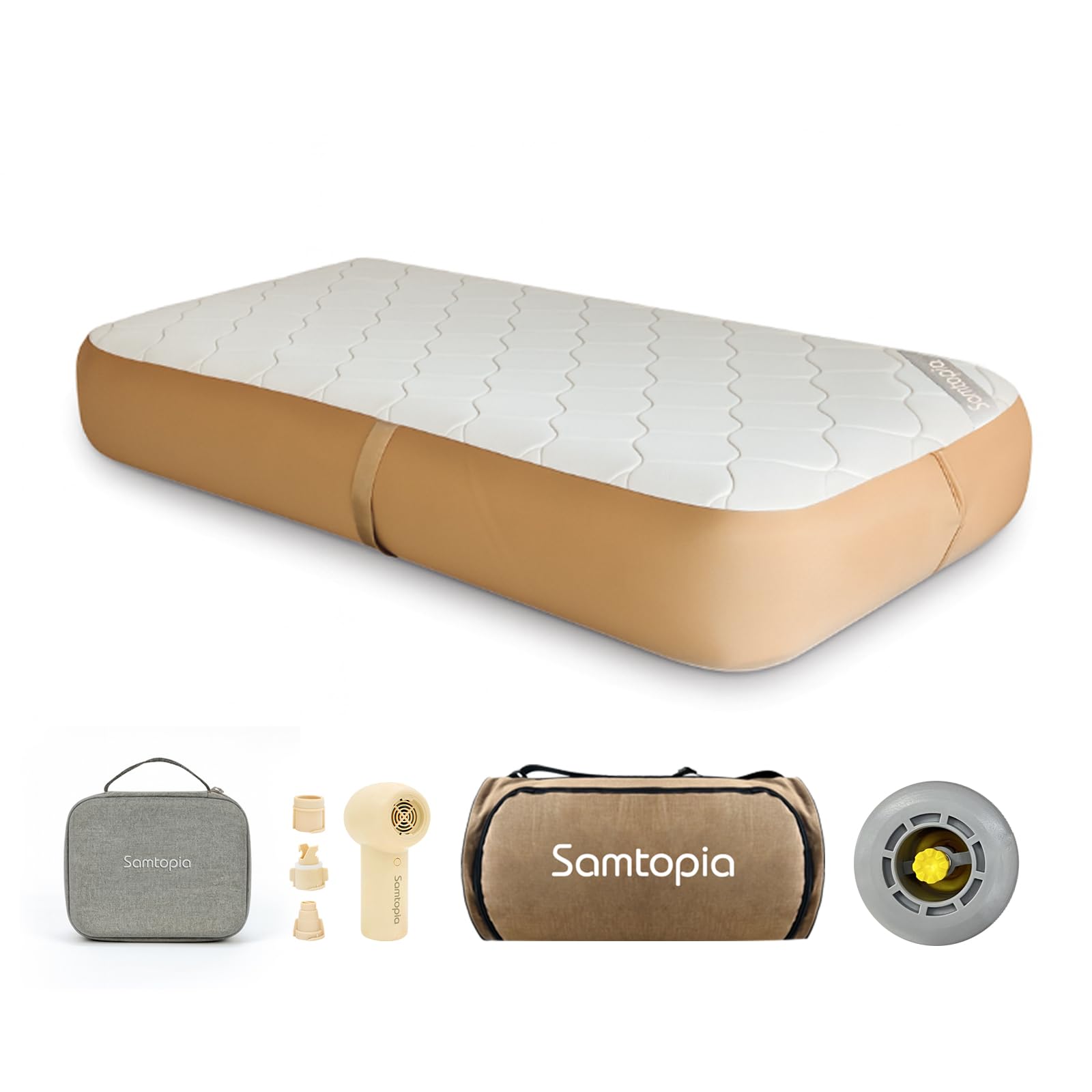 Amazon.co.jp: samtopia エアーベッド 電動ポンプ付き「最新鋭の独自