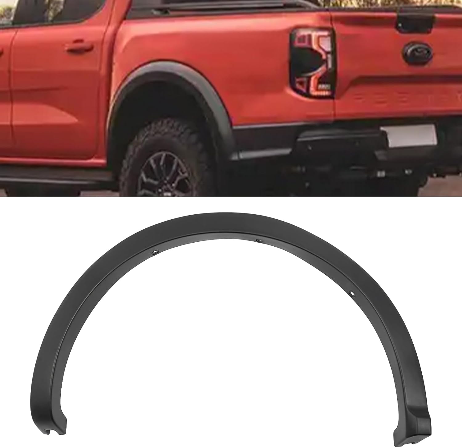 Rear Wheel Fender Flare, For 2019 2020 2021 2022 2023 Ford Ranger, Fender Flares Wheel Arch Molding Trims Replacement BSP8714MBKR/BSP8714MBKL (Left)