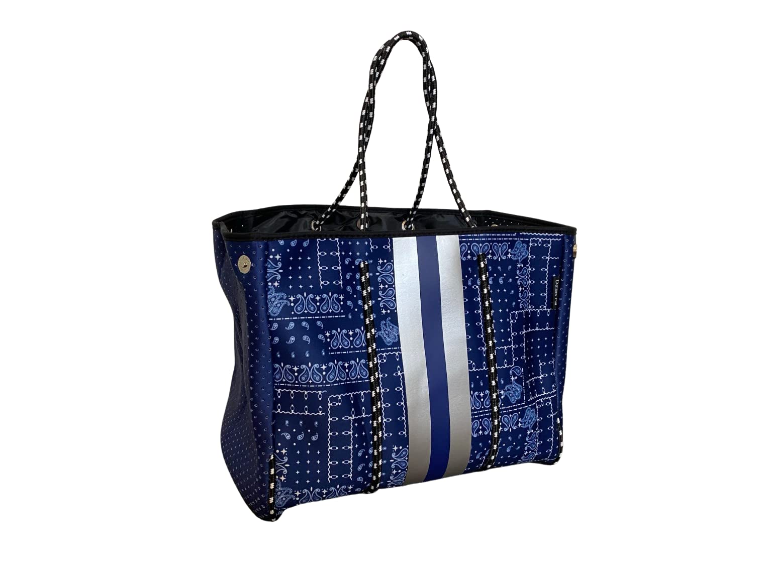 Dallas Hill Designs Large Tote Bag for Women | Neoprene Shoulder Purse | Travel, Beach, Gym Handbag | Extra Pouch