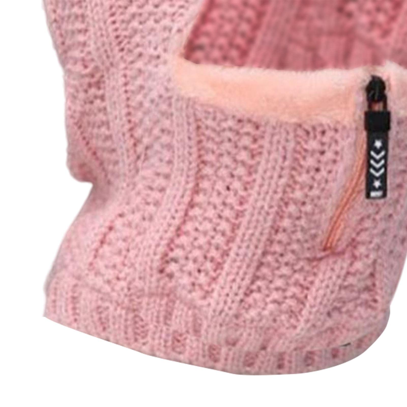 APIRILY® Women Winter Hat Scarf Beanie Caps Girls Headwear Knitted for Skiing Hiking Pink | Sporting Goods | Winter Sports | Clothing | Hats & Headwear-image-42