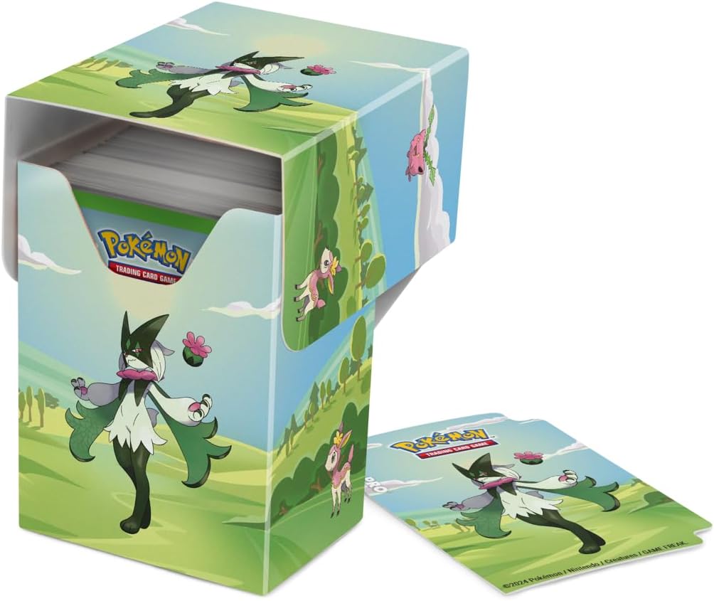 Gallery Series: Morning Meadow Full View MTG Deck Box - Vibrant Grass-Type Pokémon Art - Commander Deck Box with Secure Lid - Archival-Safe Storage for Deck Box MTG - 75 Card Capacity