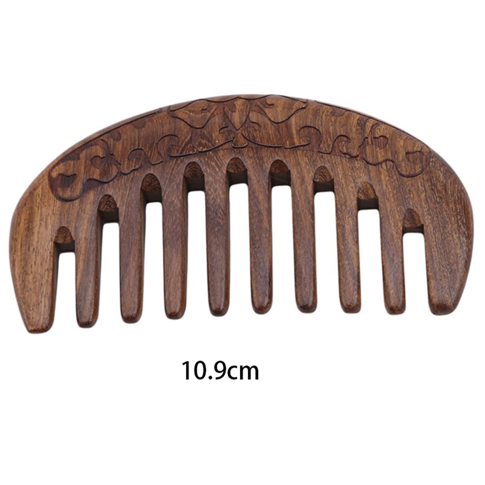 Cepillo de cerdas para el pelo, peine de bolsillo de madera, peines de dientes superestrechos, naturales, negros y dorados, peine antiestático para piojos y barba, herramientas para peinar el cab