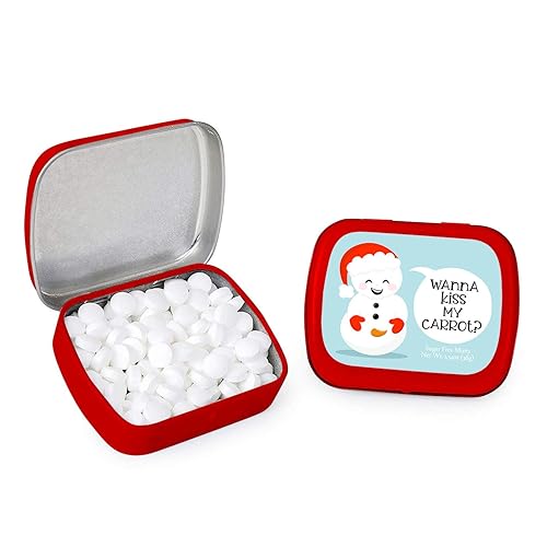 Miniatura 6 de Kiss My Carrot Snowman Candy Mints - Regalos de elefante blanco para adultos, regalos de Navidad para mujeres, regalos traviesos para él y ella,