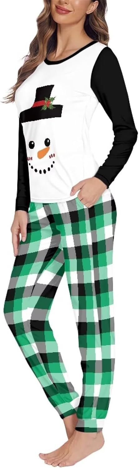 Christmas Lounge Sets For Women 3D Print Funny Pattern Women's Sleepwear Set 2Pcs Soft and Skin-Friendly Lounge Wear
