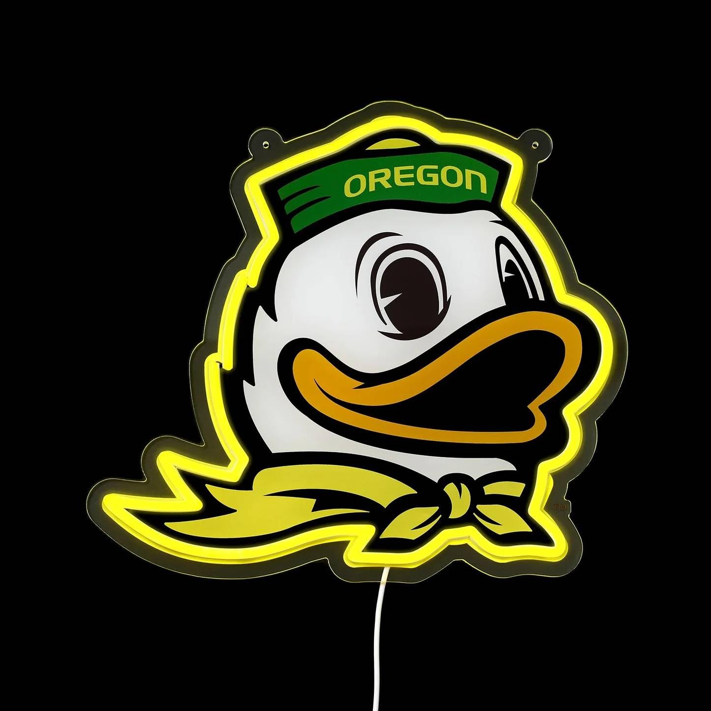 Saturday Neon Officially Licensed NCAA Oregon Ducks Mascot LED ...