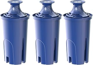 Alkaline Water Filter Replacement for Brita® Filter, Pitchers and Dispensers, Classic 35557, OB03, Mavea® 107007, Replacement for Brita® Pitchers Grand, Lake, Capri, Wave and More (3 Pack)