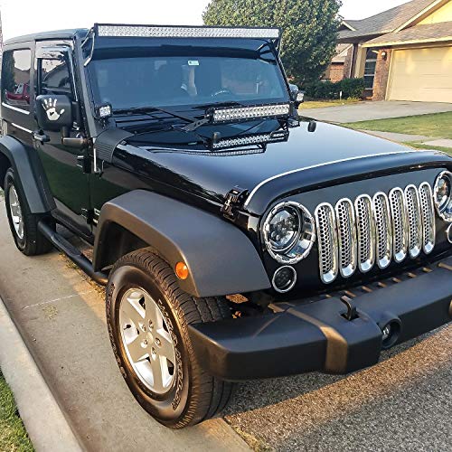 Nilight LED Light Bar 54Inch 312W 21800LM Curved Spot Flood Combo Driving Lamp Roof Bumper Off Road LED Work Lights Pods for Van Camper Wagon Car Pickup Golf Cart ATV UTV SUV Truck Boat 4x4 by Nilight - Image 5