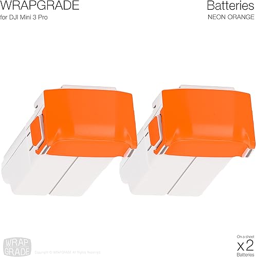 Miniatura 10 de WRAPGRADE Adhesivos para la piel compatibles con DJI Mini 4 ProMini serie 3  Dos baterías (negro sigiloso)