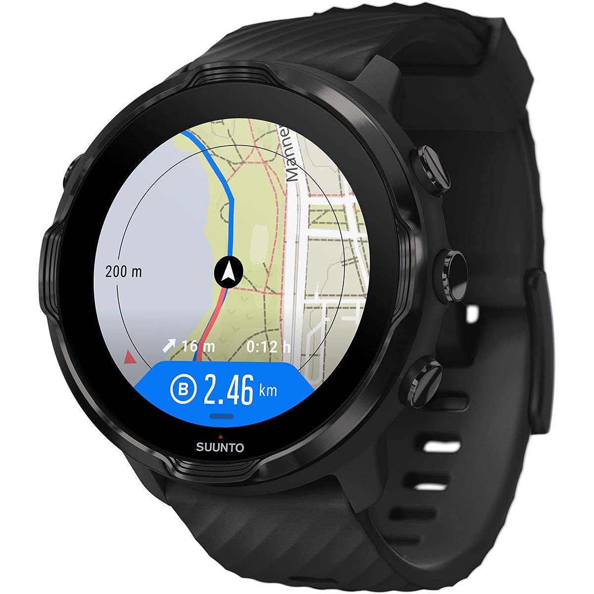 SUUNTO 7 スマートウォッチ Matte Black Titanium Zegarek smartwatch Suunto 7 Matte Black Titanium SS050568000 -