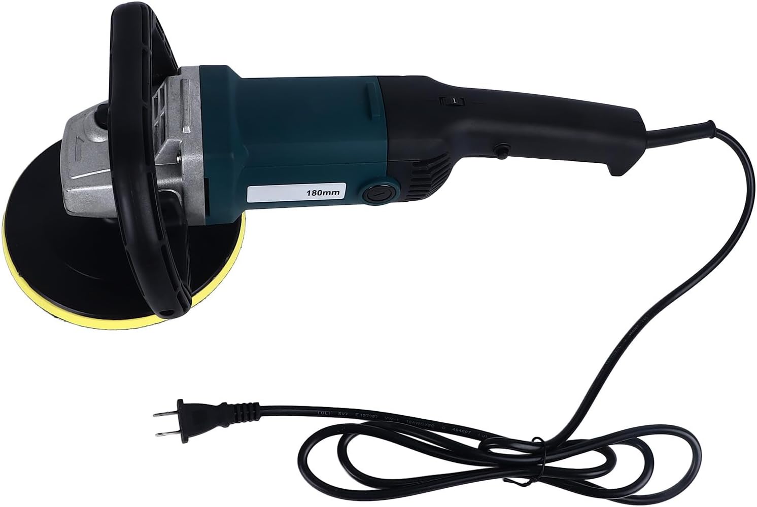 Garosa Car Polishing Machine Aluminum Copper Portable Polishing Waxer Machine 1200W 600 to 3000rpm 18cm Wheel M14 for Car Paint Tile and Waxing