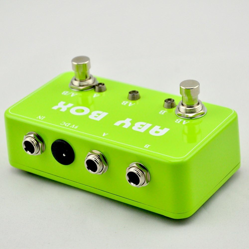 TTONE Guitar Effects ABY Boutique Pedal Switch True Bypass Footswitch for Guitar Grass Green