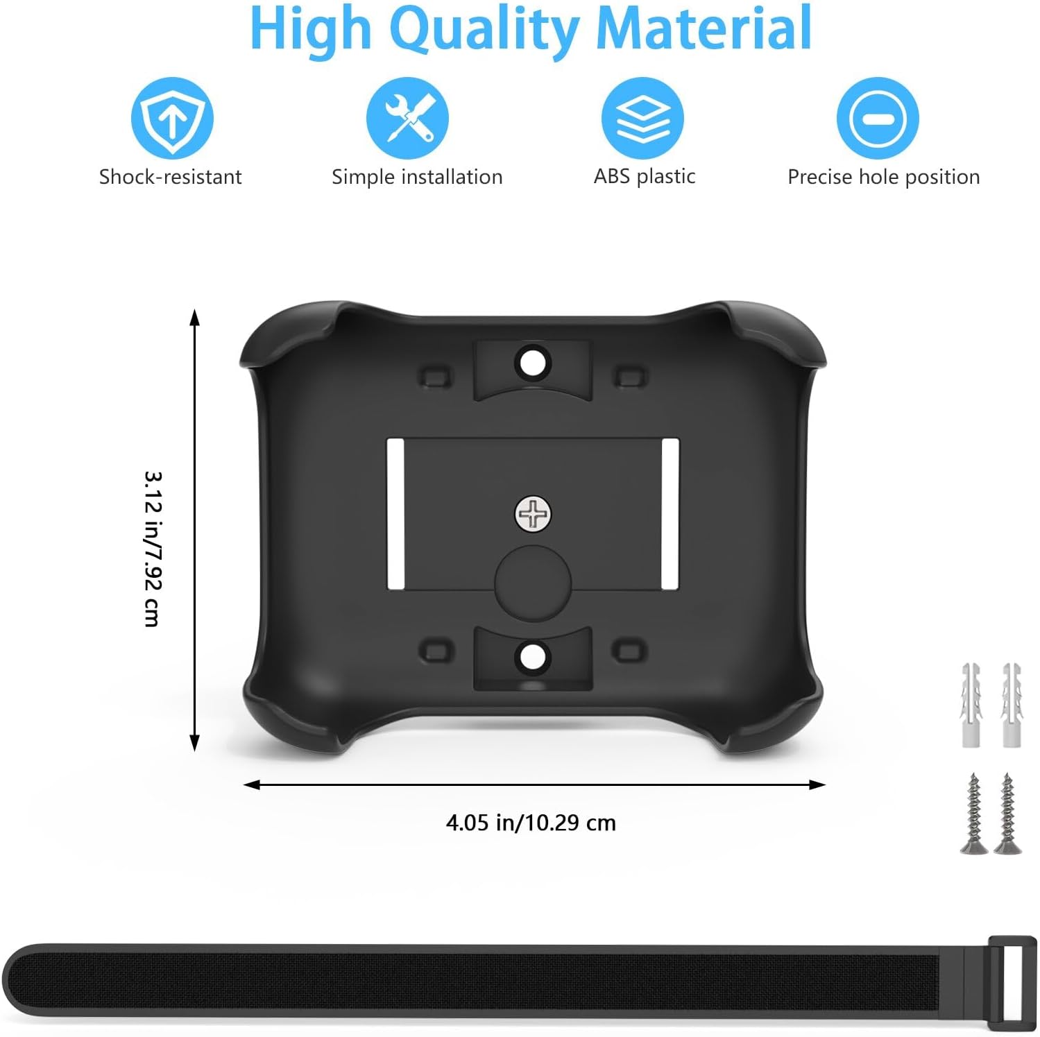 Magnetic Mount Holder for JBL Go 5 Speaker, 3-in-1 Magnetic Case Mount with Removable Anti-Slip Strap & Mounting Screws, Speaker Mount for Bike, Golf Cart, Pole, Wall, Motorcycle