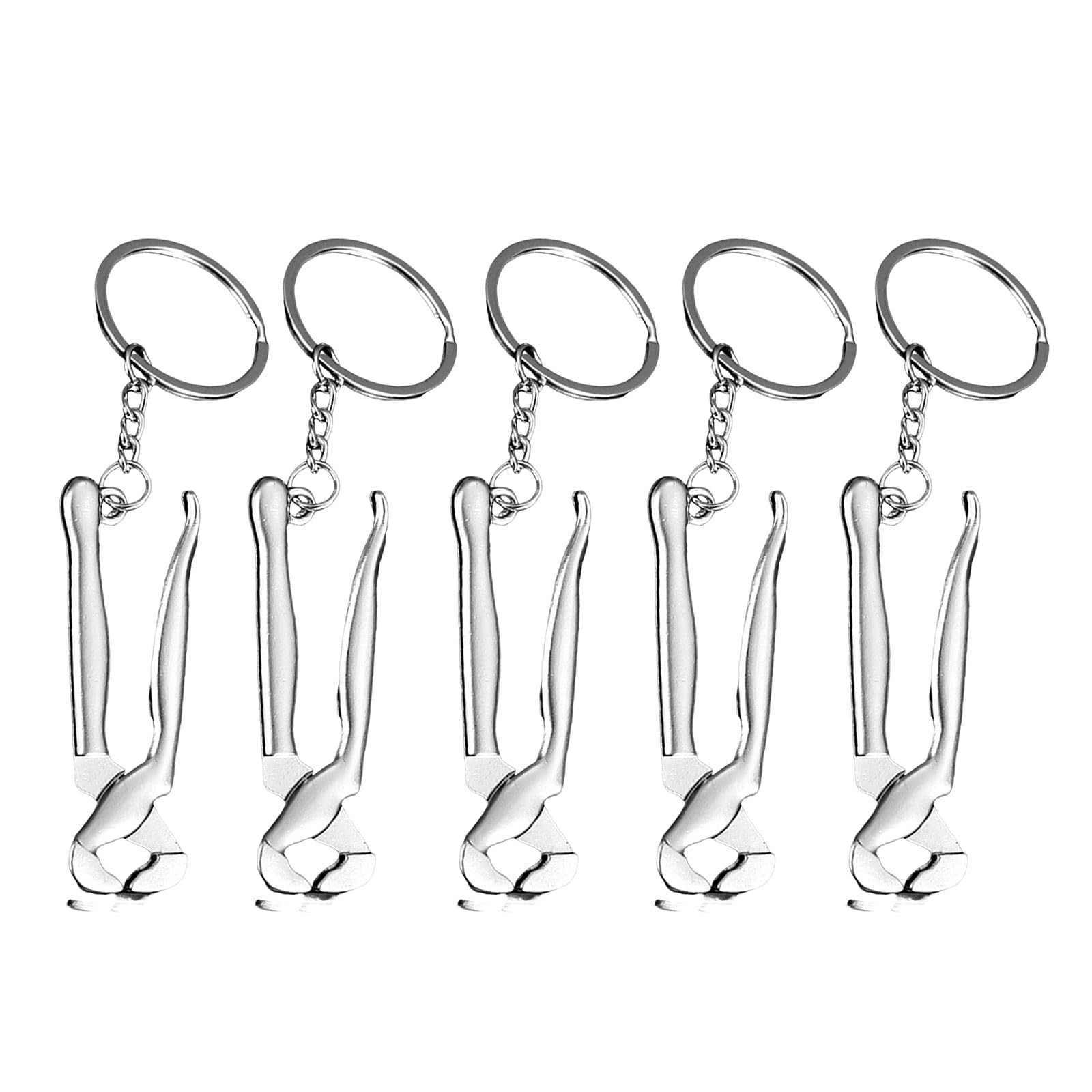 Tsophreniq Of 5 Spanner Hammer Keychains Wrench Spanner Pliers Shovel Screwdriver Shape Holder Hammer Keychain Bulk
