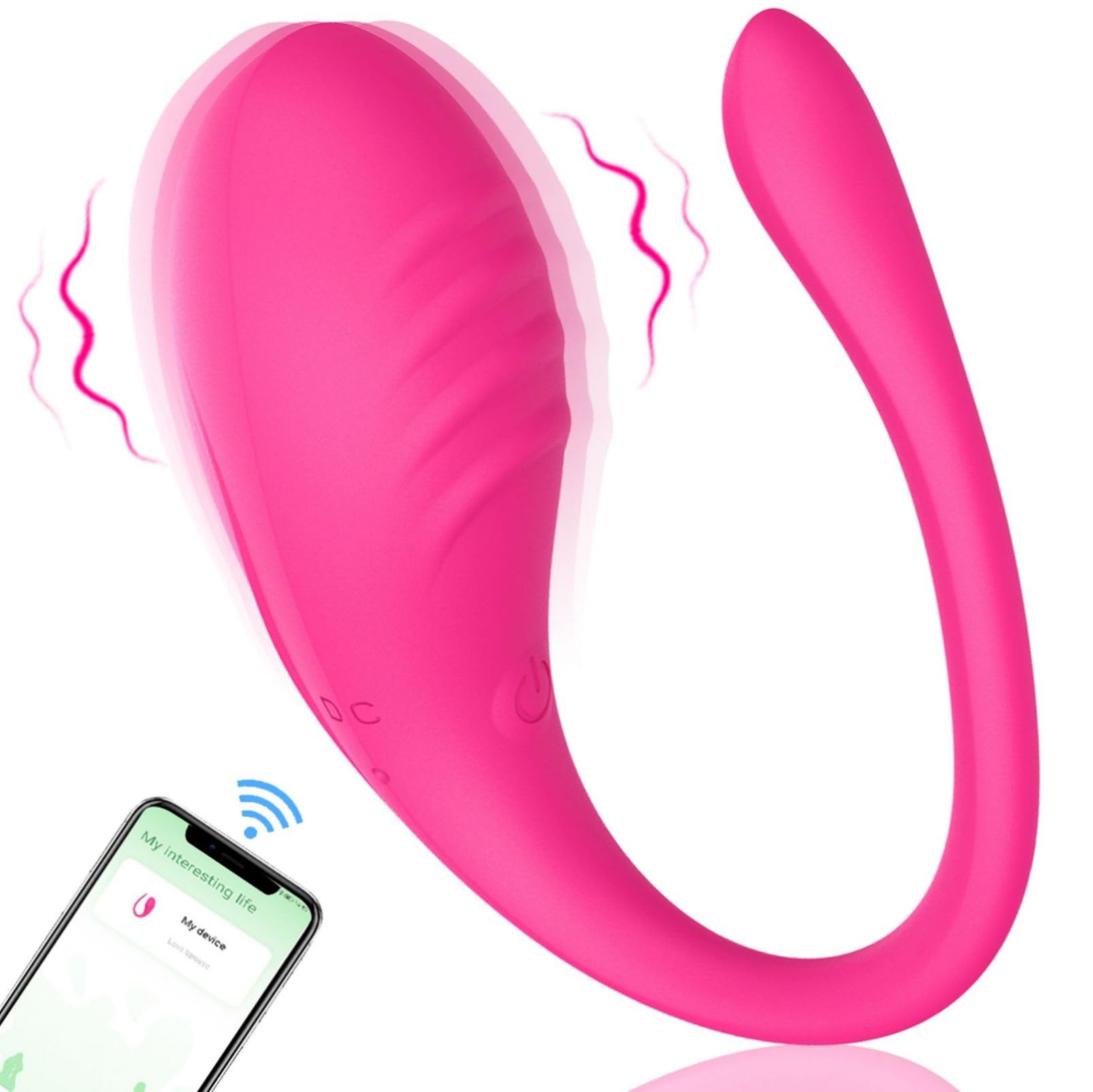 Ṽiḅrātòrēṗer Dònná Telecomando Puntó G Squîrtïng Realistico Dónnà Ｖîbrạtórẹ donna Vîbràtóri Clídórídè Dónnà Óvetto Vîbrànte Telecomando a Distanza Bluetóóth Víbratõri 10 Modalita MCD002