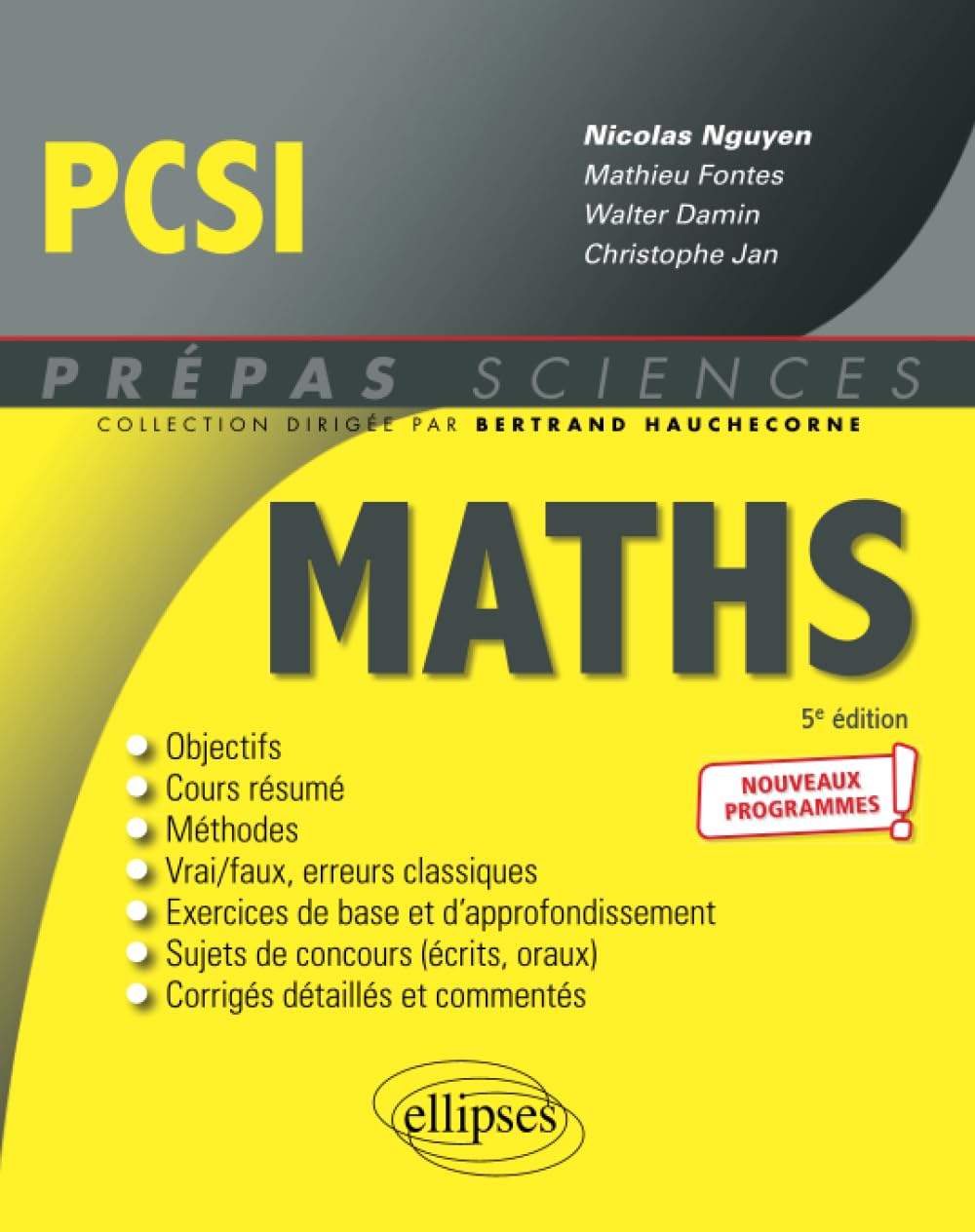 Mathématiques PCSI - Programme 2021