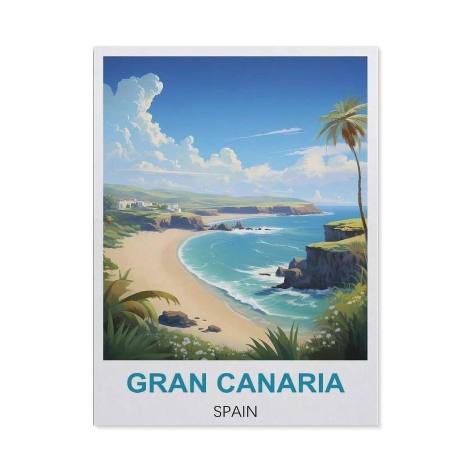 BEAYODKP DIY 5D Diamond Painting，Gran Canaria Spain（50 x 60 cm）