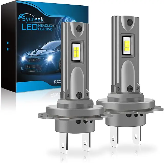 Bombillas LED H7 Sycreek 24000LM 90W - Conversión Halógena para Coche/Moto