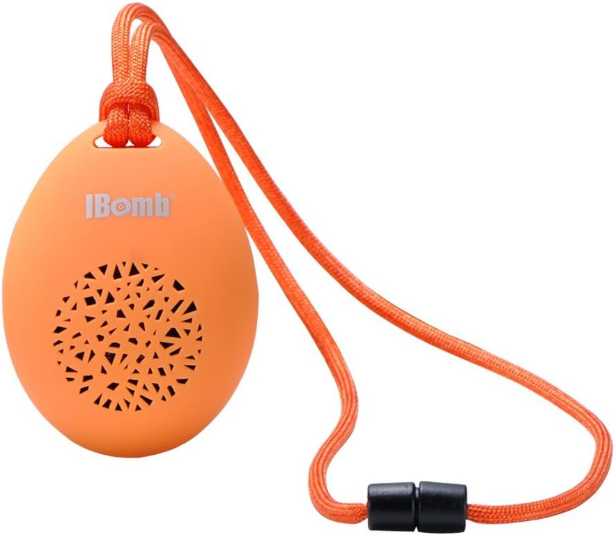 Cobble Wireless Bluetooth Speaker with Built-In Microphone and Selfie Camera Remote - Orange