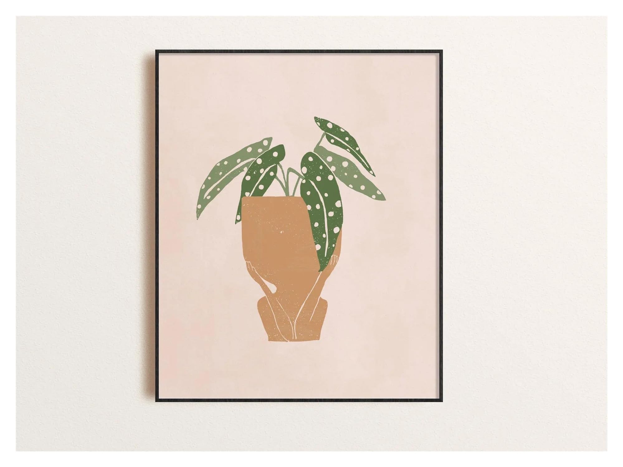 Affiche murale botanique bohème pour salon chic style fleur et ficus