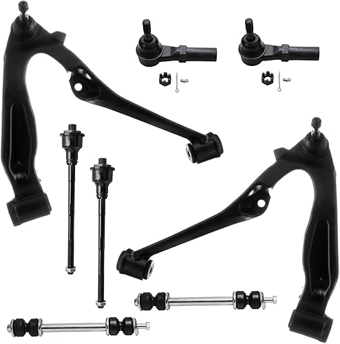 Miniatura 532 de Detroit Axle - Kit de brazos de control de extremo delantero RWD para Dodge Ram 03-06 2500 3500, 2 brazos de control superior con rótula 2 varillas