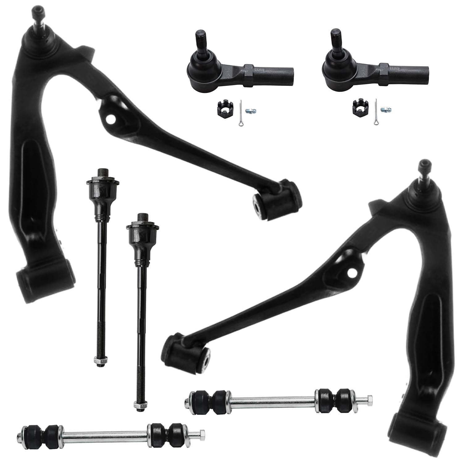 Detroit Axle - 8pc Front Suspension Kit for 01-10 Chevy Silverado 2500 HD