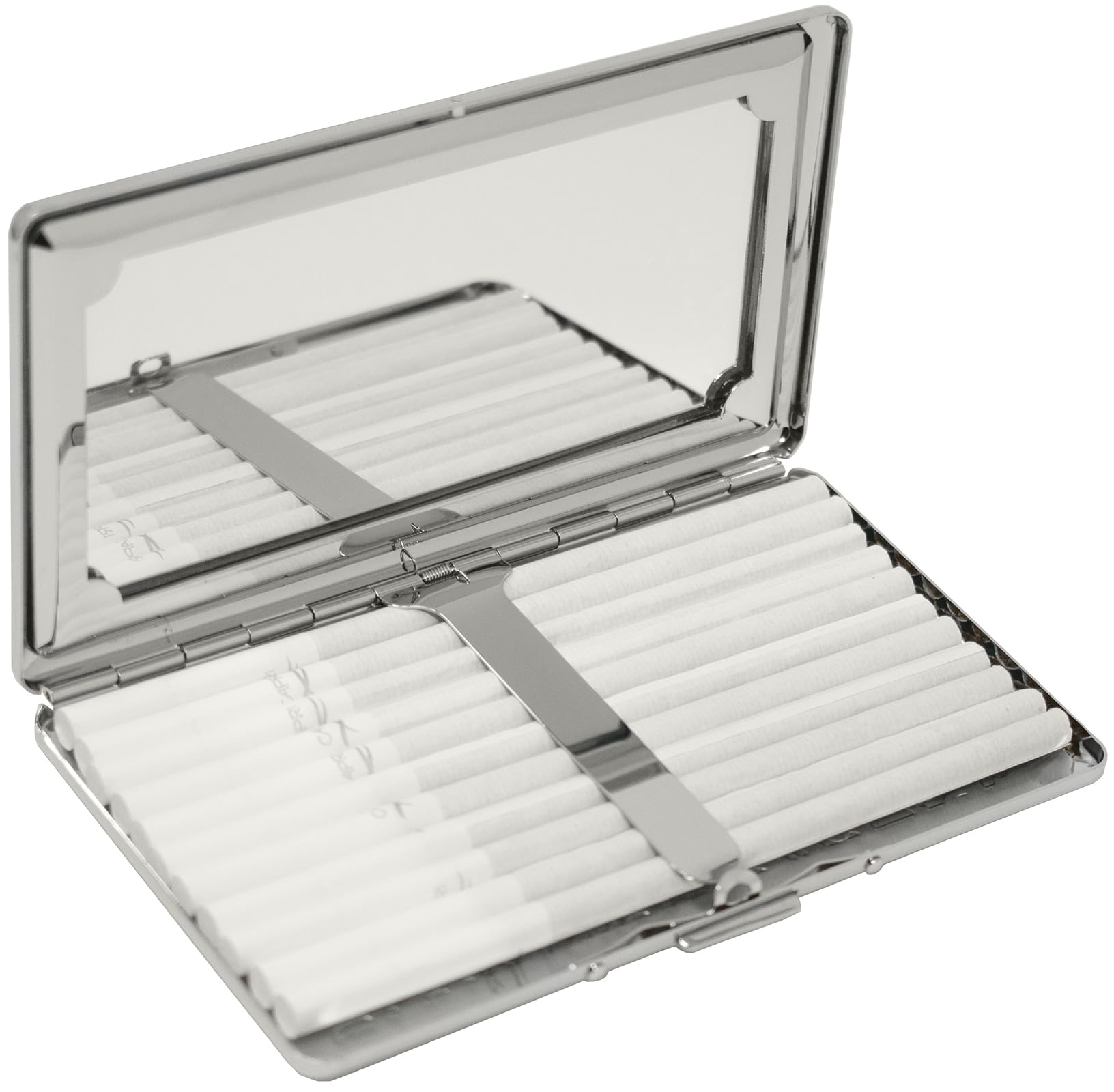 compact mirror cigarette case Amazon.com: Set of 2 Metal-Plated 120s Compact Cigarette Case & Personal  Mirror (Silver Victorian Print) : Health & Household