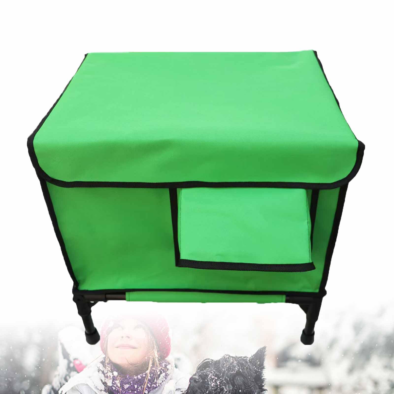 Grand refuge pour chats isolés et étanche avec coussin chauffant